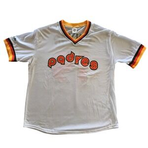 Vintage San Diego Padres Tony Gwynn 19 Jersey Shirt White Large MLB Baseball